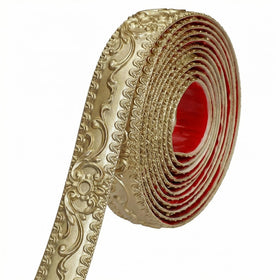 Leenevs flexible wall trim in champagne gold offers a durable, fade-resistant finish for living spaces.