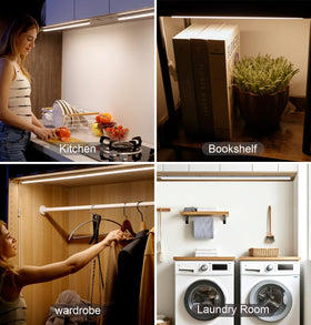 Leetdud shelf-display lighting highlights products with even illumination.