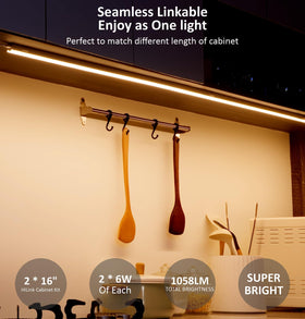 Leetdud ultra-slim profile under-cabinet light blends with cabinetry for discreet brightness.