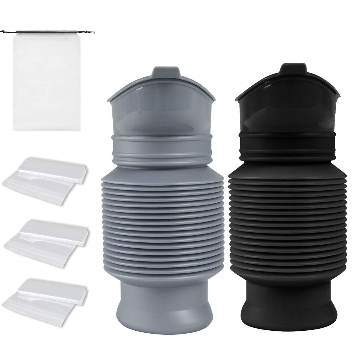 Leetye Mei pee bottle cap open for easy access on the road