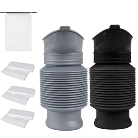 Leetye Mei pee bottle cap open for easy access on the road