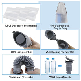Leetye Mei urinal lid seal ensures leak-free use during travel.