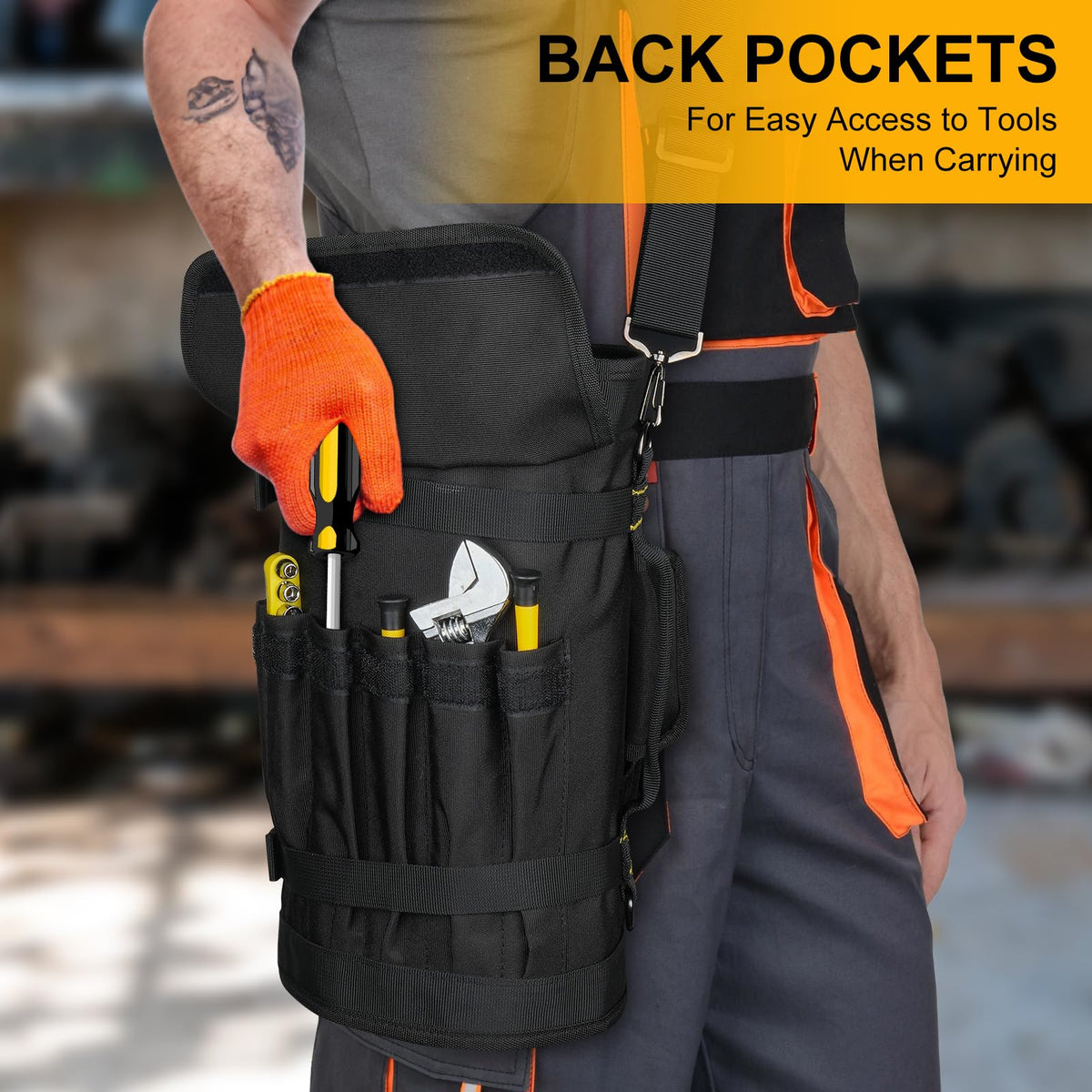 LEFOR·Z tool bag built with 1000D fabric for durable, long-lasting use
