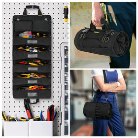 LEFOR·Z tool bag label pockets help categorize tools for fast finding