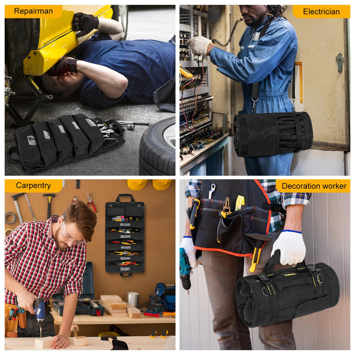 LEFOR·Z tool bag offers multiple carry options for versatile use