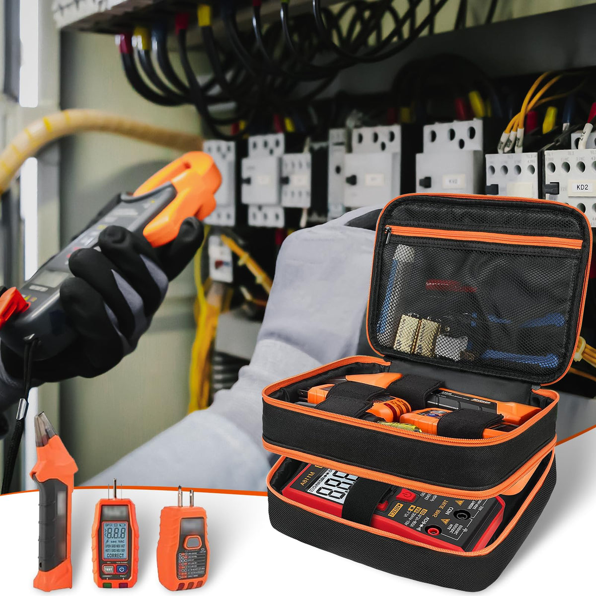 LEFOR·Z travel-ready case keeps Klein tools organized on site.