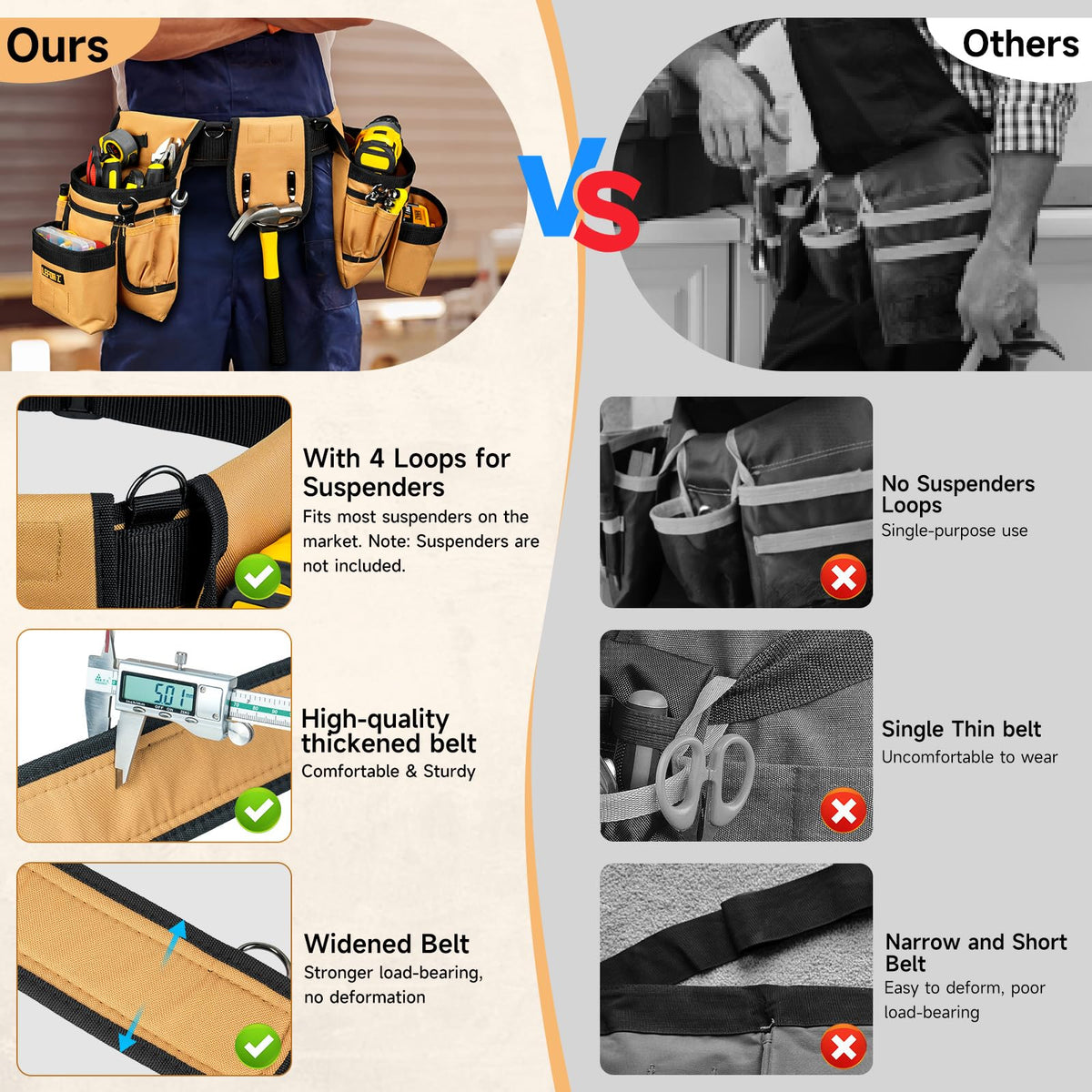 LEFOR·Z magnetic pouch aids quick access to nails and screws.