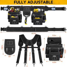 LEFORZ magnetic tool pouch securely holds small metal items for easy access.