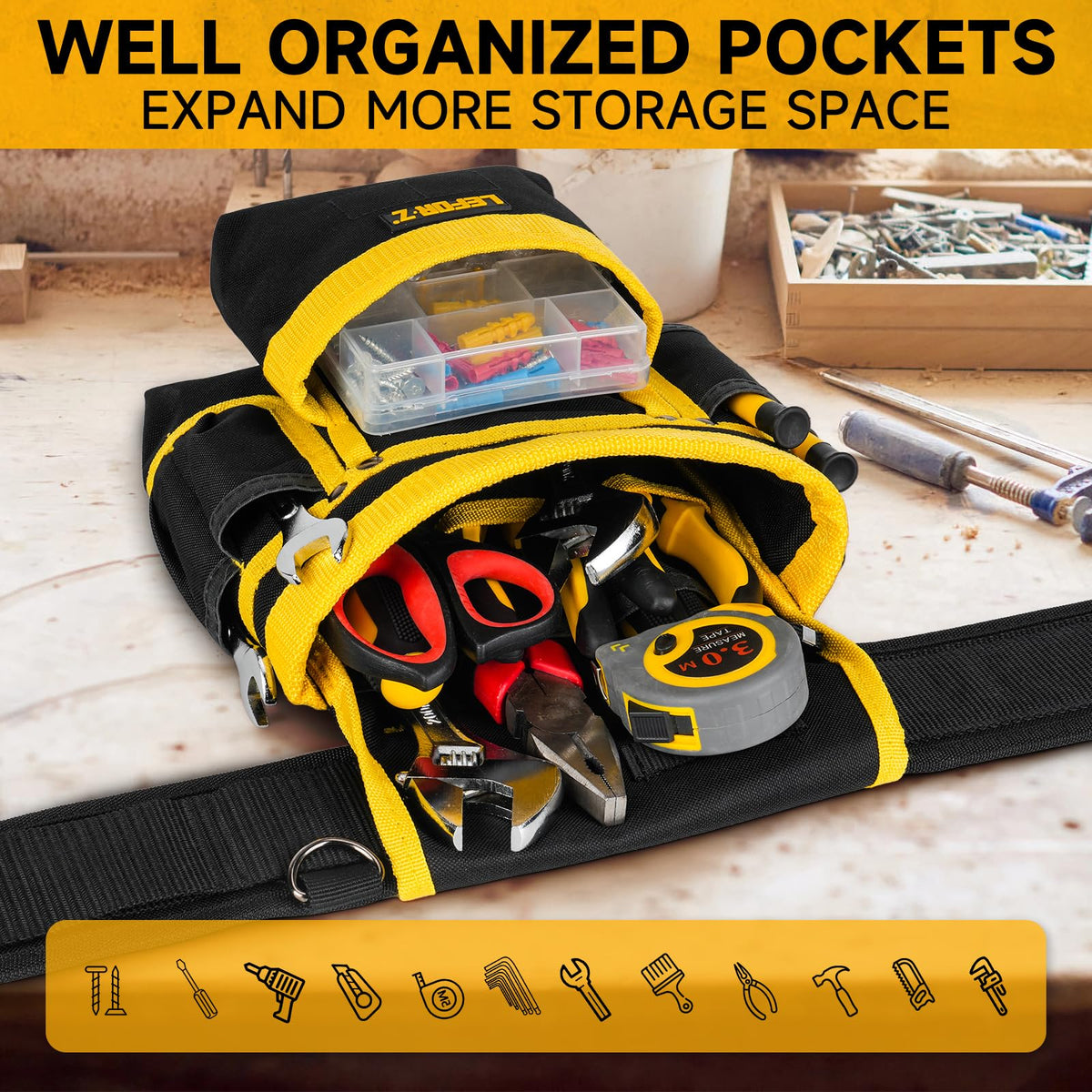 LEFOR·Z tear-resistant nylon construction for rugged use