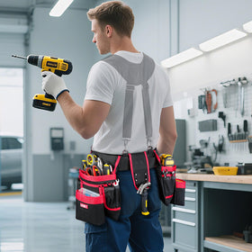 LEFOR·Z tool belt detachable pockets to adapt to tool quantity.