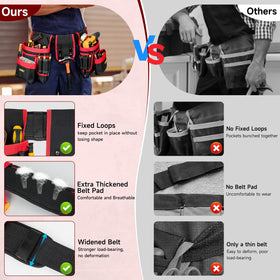 LEFOR·Z tool belt magnet hammer holder in action for quick access.