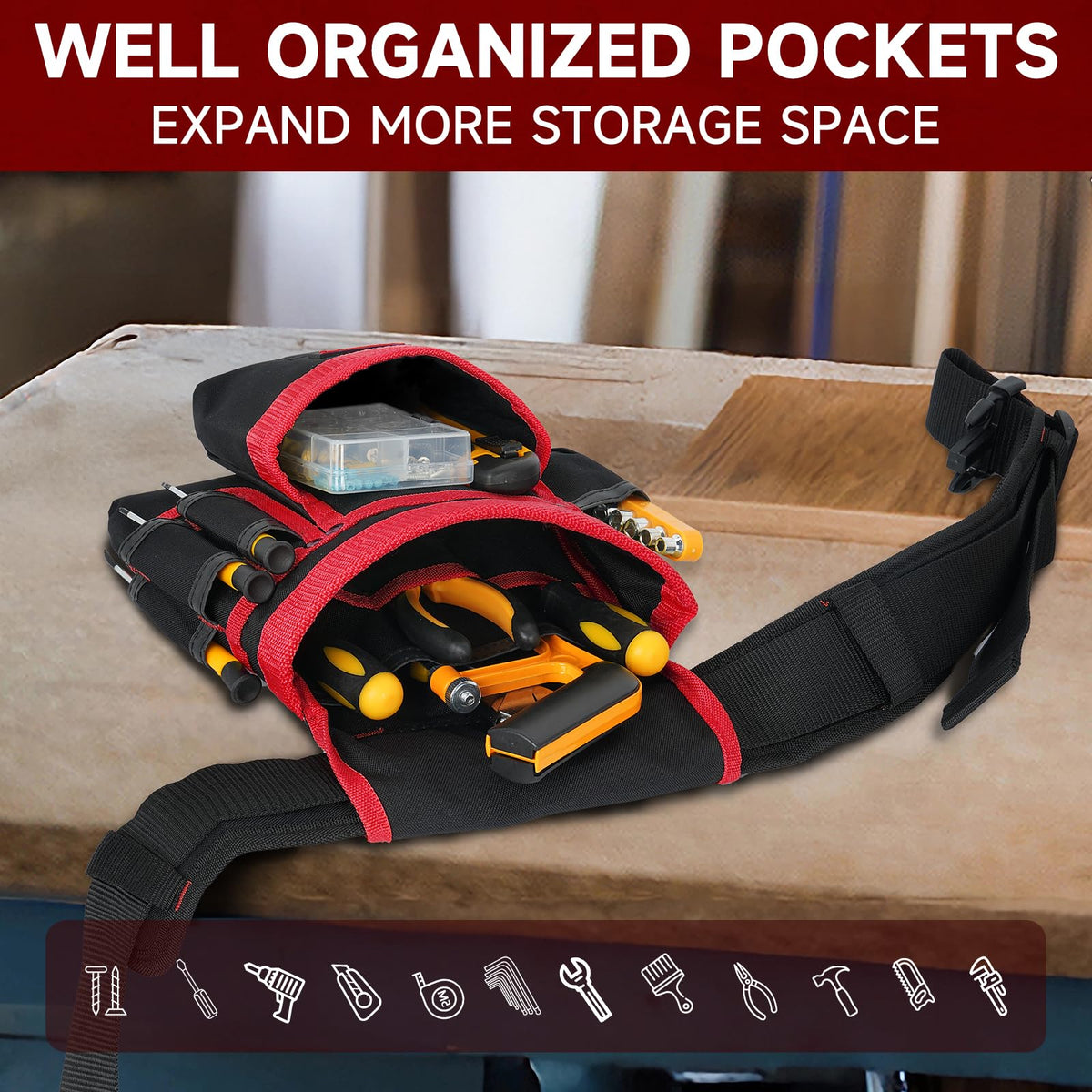 LEFOR·Z tear-resistant nylon construction for durable job-site use.