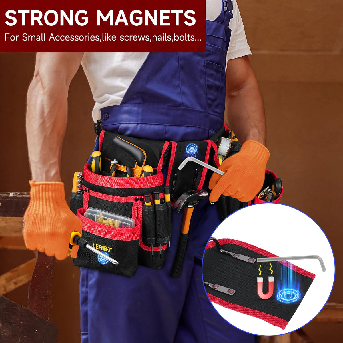 LEFOR·Z belt with wide belt pad for comfortable load support.
