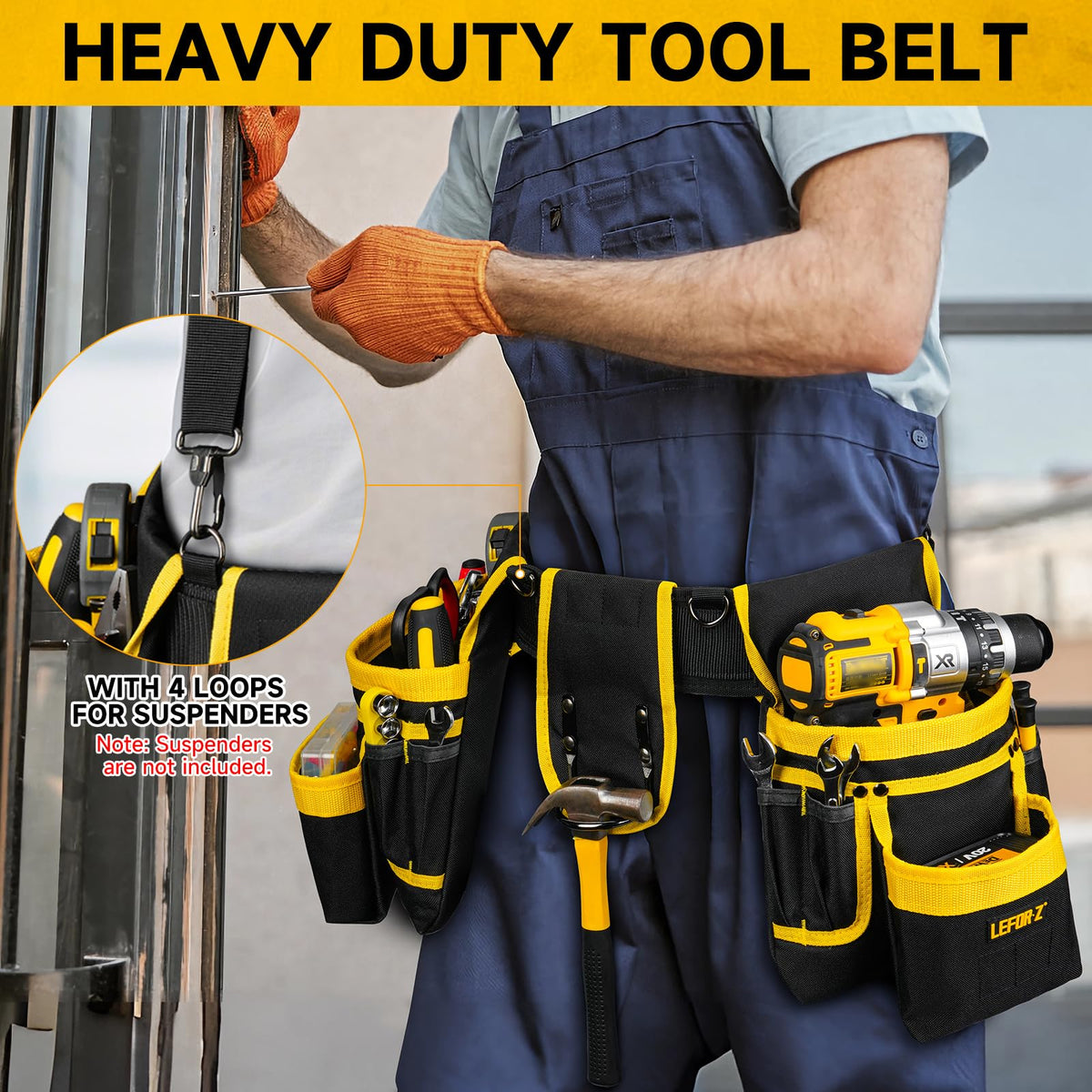 LEFOR·Z wide thickened belt for comfort and support