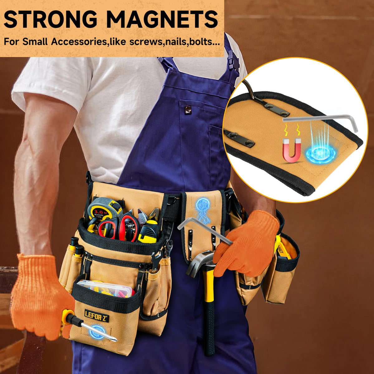 LEFOR·Z widened belt for comfortable all-day wear.