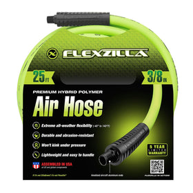 Legacy Flexzilla air hose laid flat with zero memory, smooth coiling