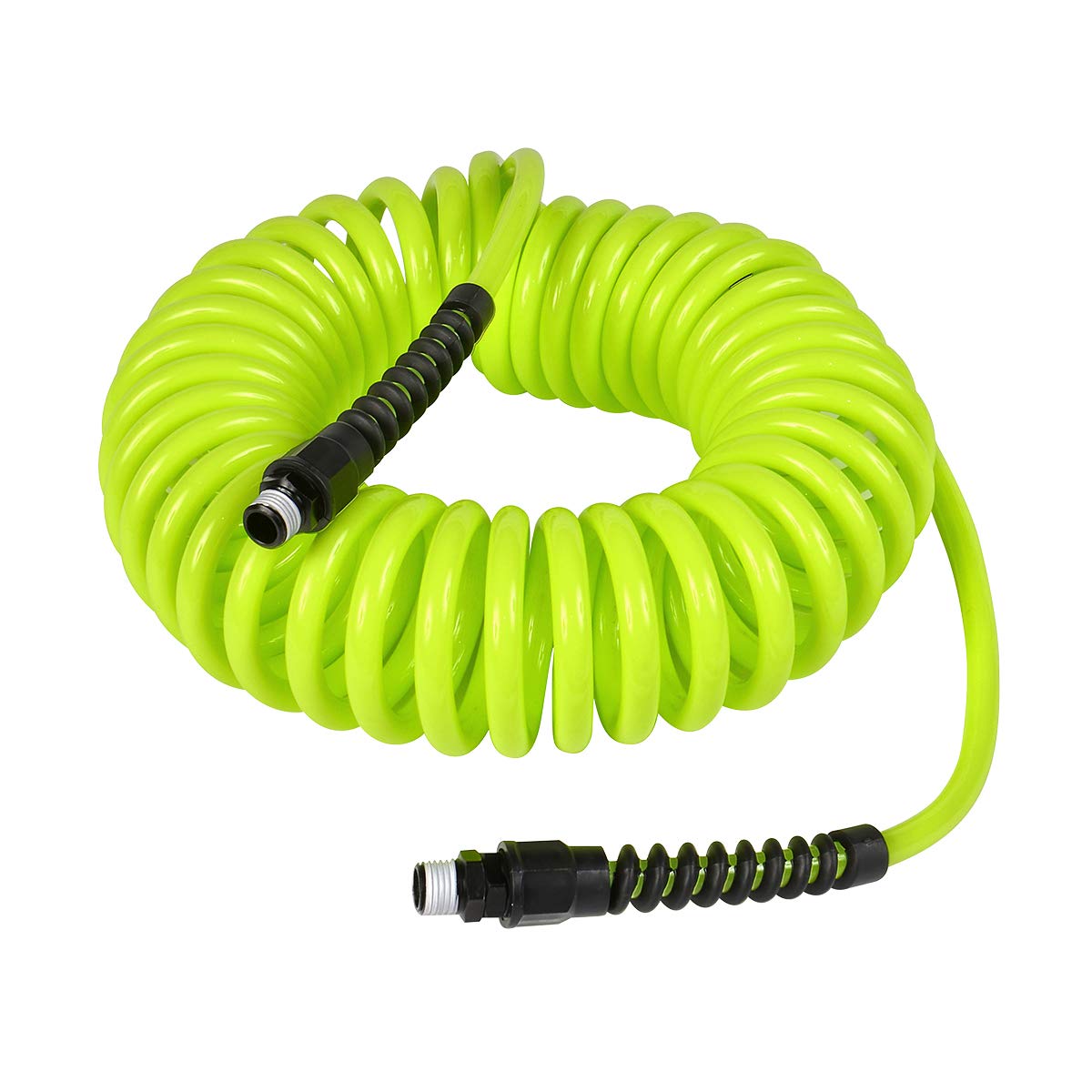 Legacy Flexzilla recoil hose in ZillaGreen with extended length for on-site use