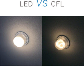 Legental two-pack LED puck lights replacing a CFL setup