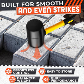 LEGLO compact 13-inch mallet fits tight spaces in workshops