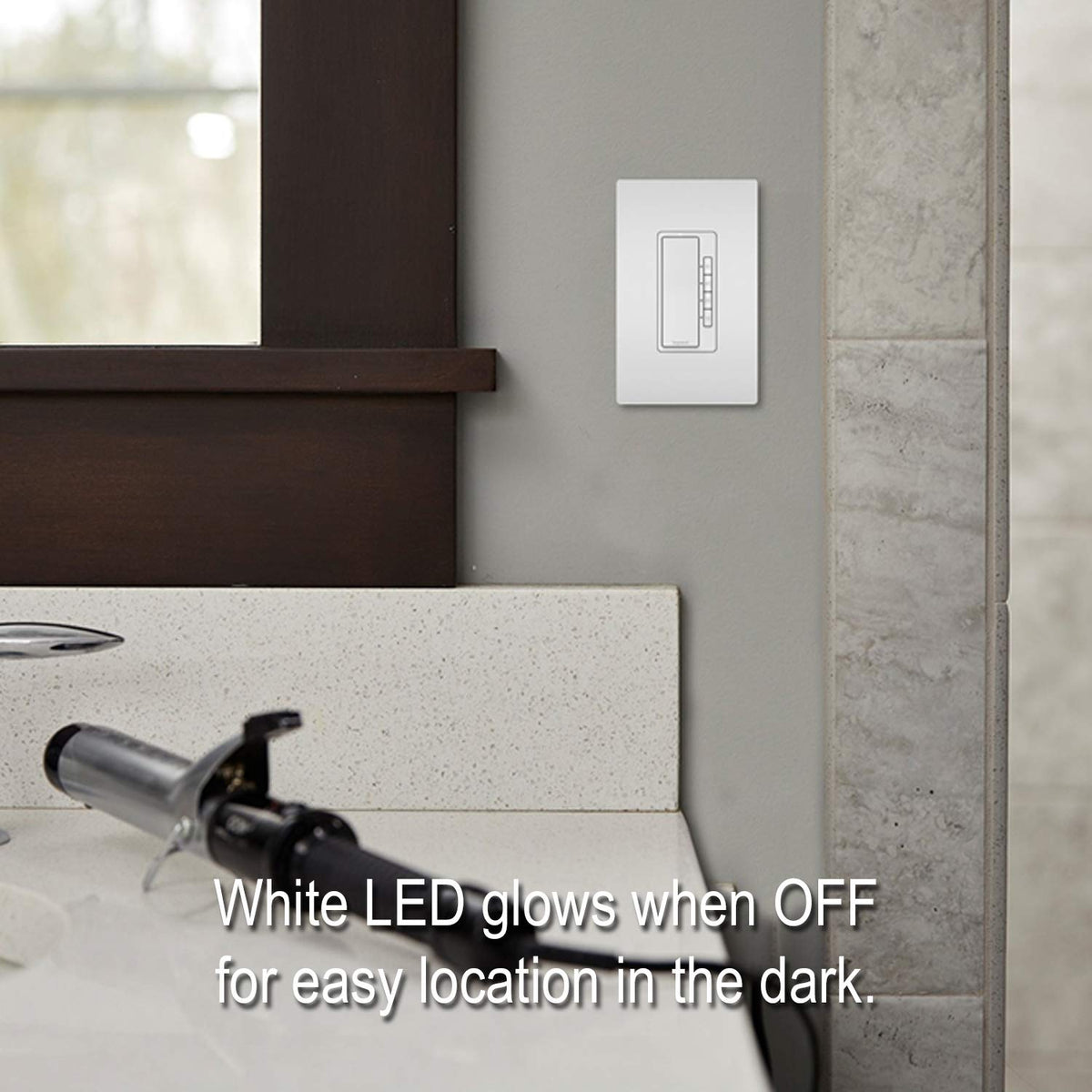 Legrand Radiant 40-minute preset button enables quick timing