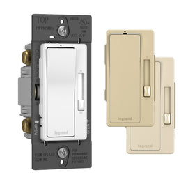 Legrand Radiant dimmer rocker white face enables seamless control of LED and CFL lighting