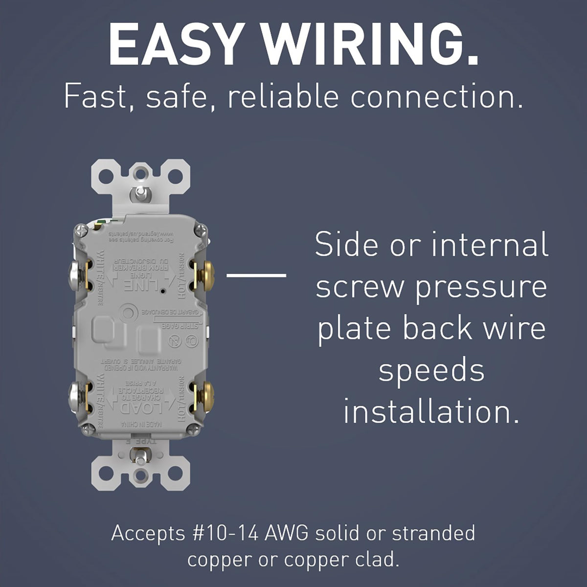 Legrand Radiant back body design optimizing wiring space