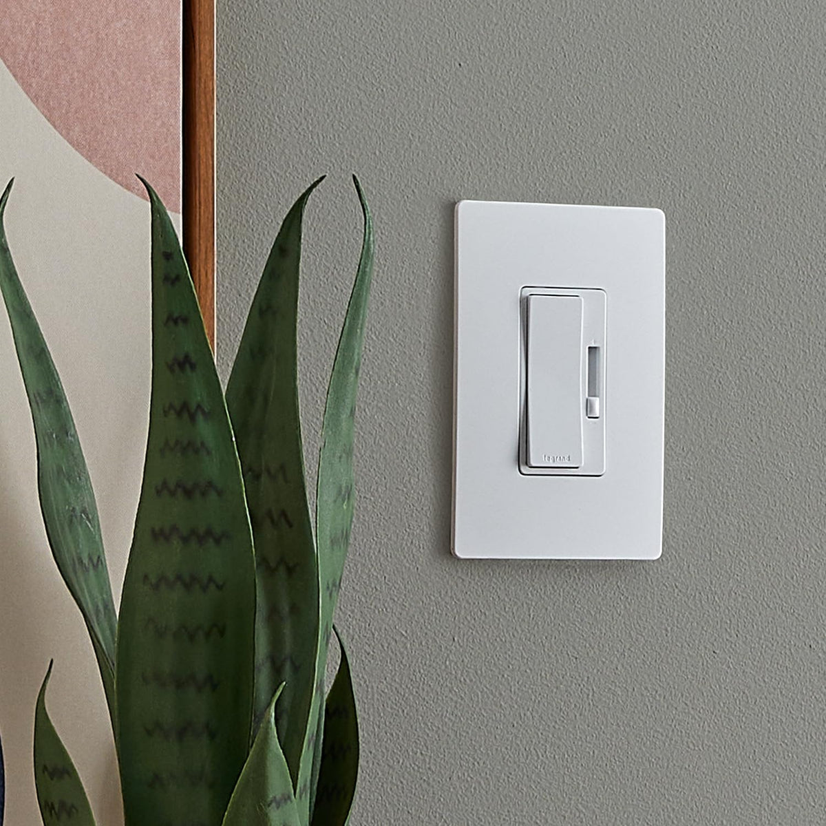 Burst mode on Legrand Radiant dimmer for seamless light transitions.