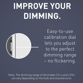 Legrand Radiant locator light glows softly when off for easy nighttime finding.