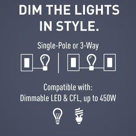 Legrand Radiant memory feature restores last brightness after outages for quick resume.