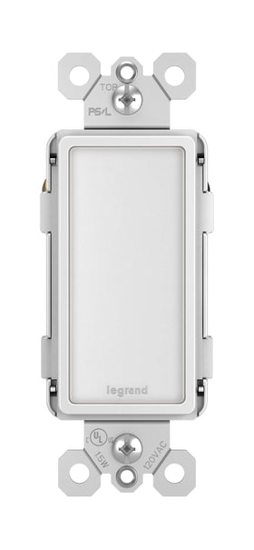 Legrand Radiant night light outlet front view for easy hallway illumination.
