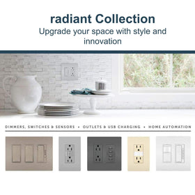 Legrand Radiant soft glow provides energy-efficient illumination with cool-to-touch operation.