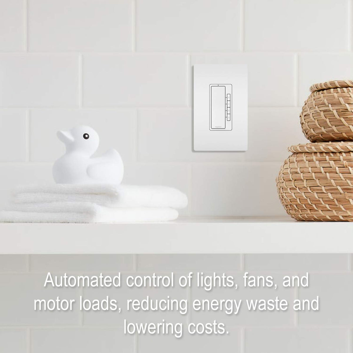 Legrand Radiant timer display with visual indicator for countdown awareness