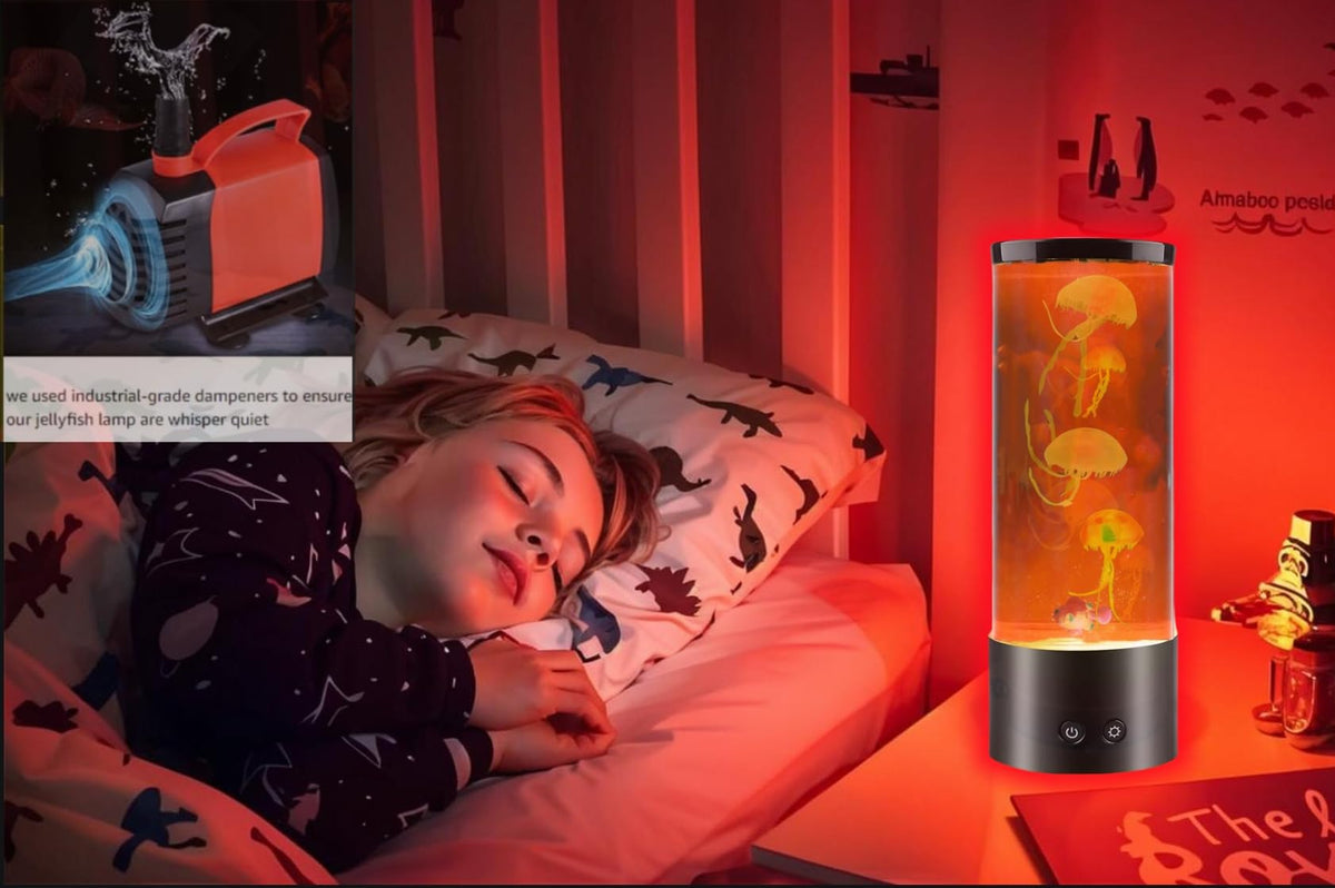LEHAHA jellyfish lamp bedside decor for a relaxing atmosphere.