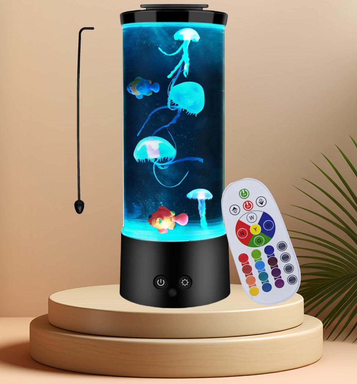 LEHAHA jellyfish lamp color-change modes create calming room ambiance.