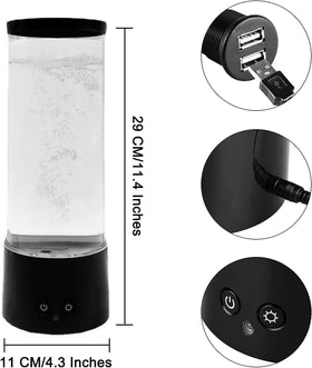 LEHAHA jellyfish lamp USB and battery power for flexible placement.