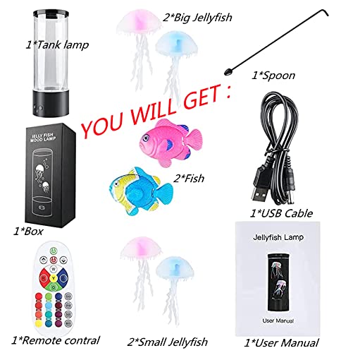 LEHAHA jellyfish lamp whisper-quiet operation suited for bedrooms and workspaces.