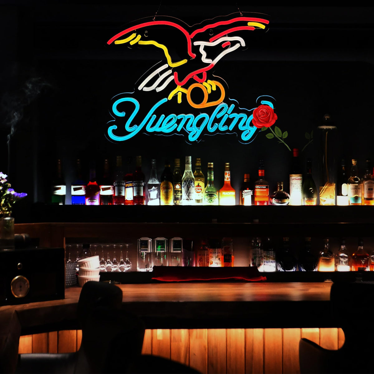 LeHonSan dimmable neon sign with 5V USB power for safe setup.