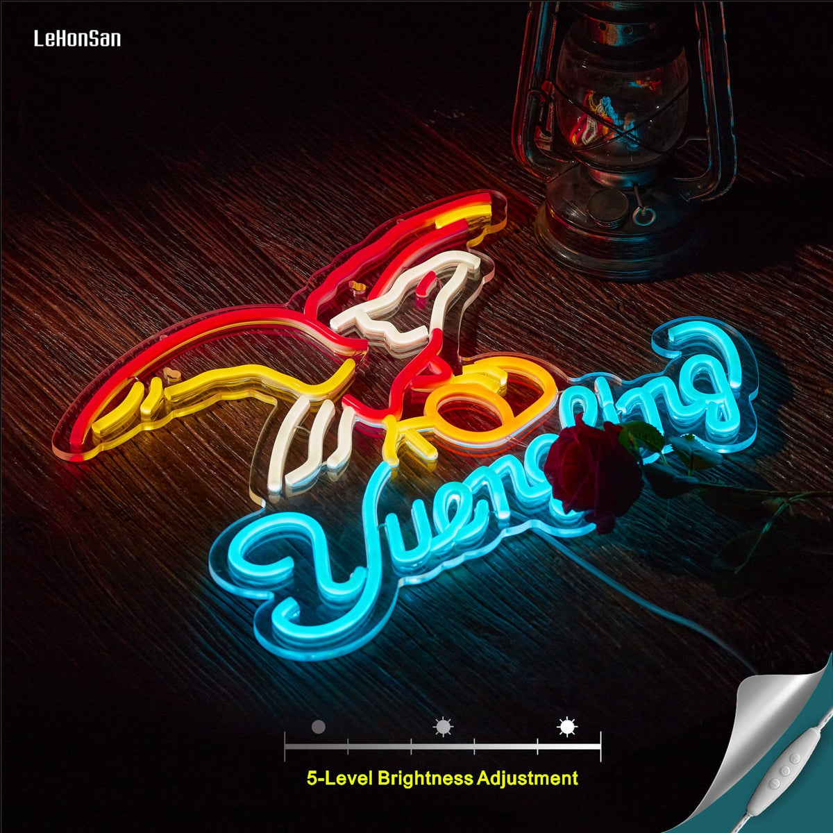 LeHonSan Yuenglin Beer Neon Sign dimmable lighting for bars and game rooms.