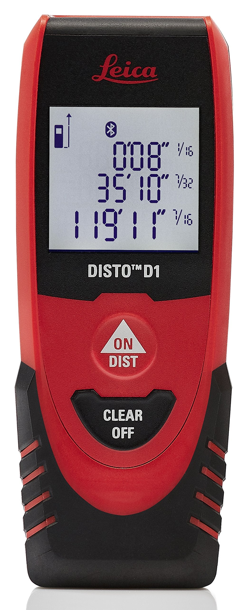 Leica DISTO D1 black red finish stands up to field use.