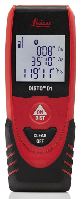 Leica DISTO D1 black red finish stands up to field use.