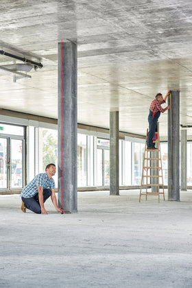 Leica DISTO D1 compact handheld design fits tight spaces.