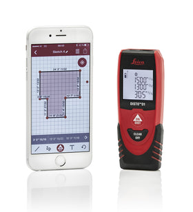 Leica DISTO D1 LCD display provides clear readouts in any lighting.