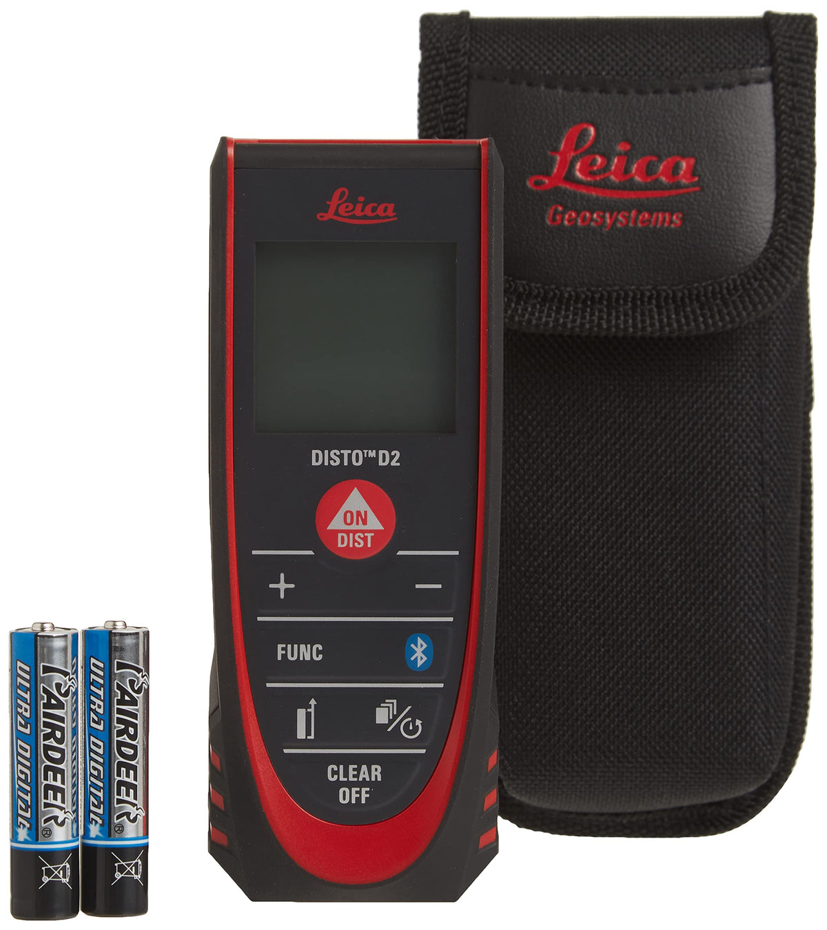 Leica DISTO D2 intelligent end piece extends reach to capture tight corners.