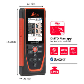 Leica Disto D5 4X camera zoom for detailed on-site viewing