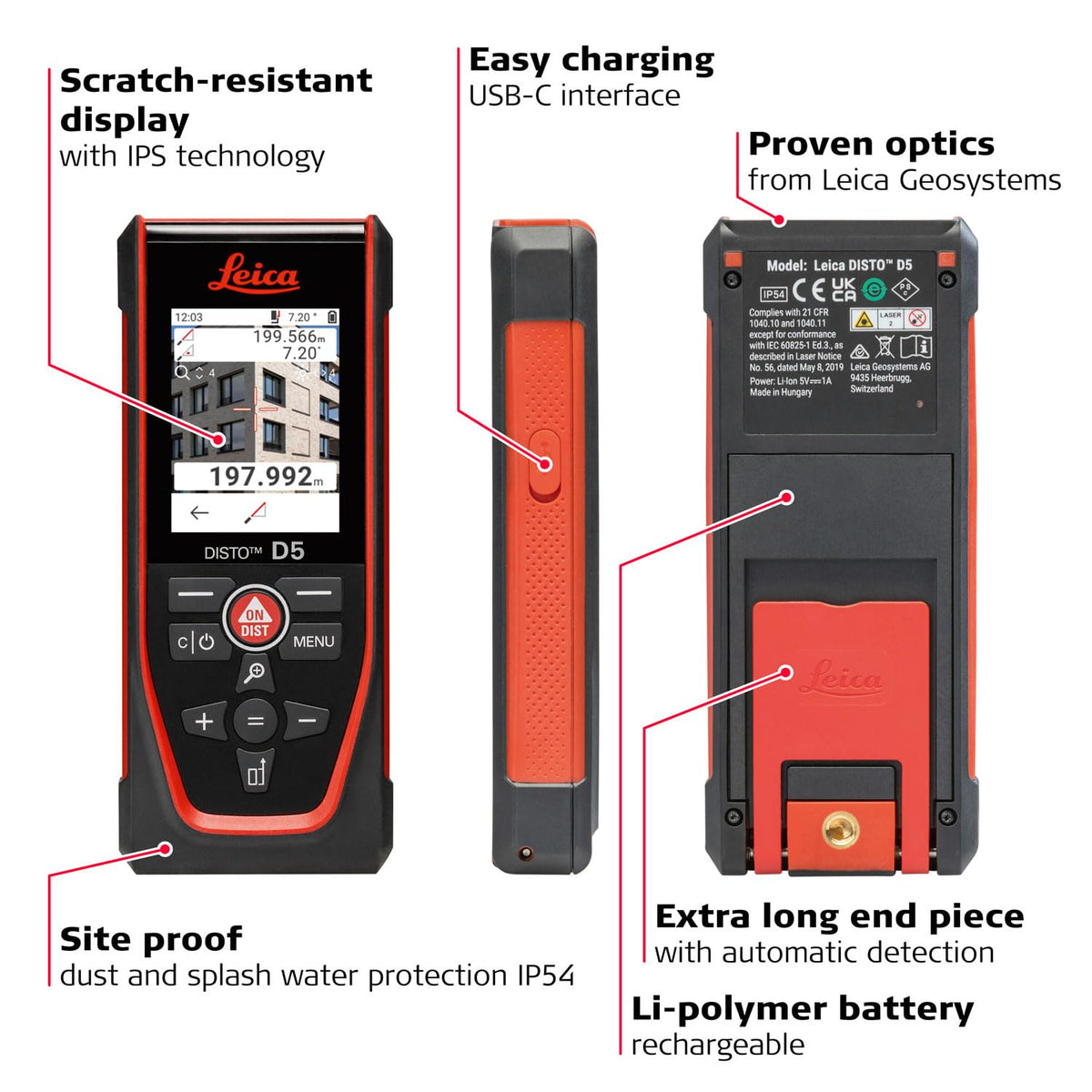 Leica Disto D5 Bluetooth data transfer enables quick measurement sharing