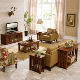 Leick Home Mission End Table promotes easy assembly and quick setup.