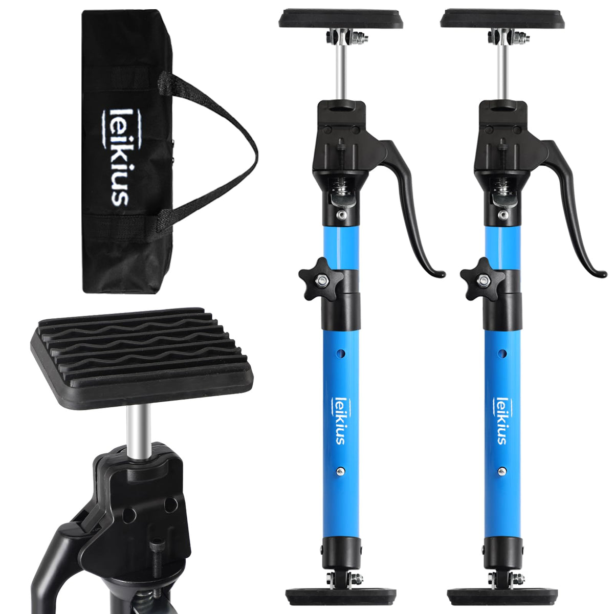 Leikius 2PK metal cabinet jacks providing stable support for cabinet installation