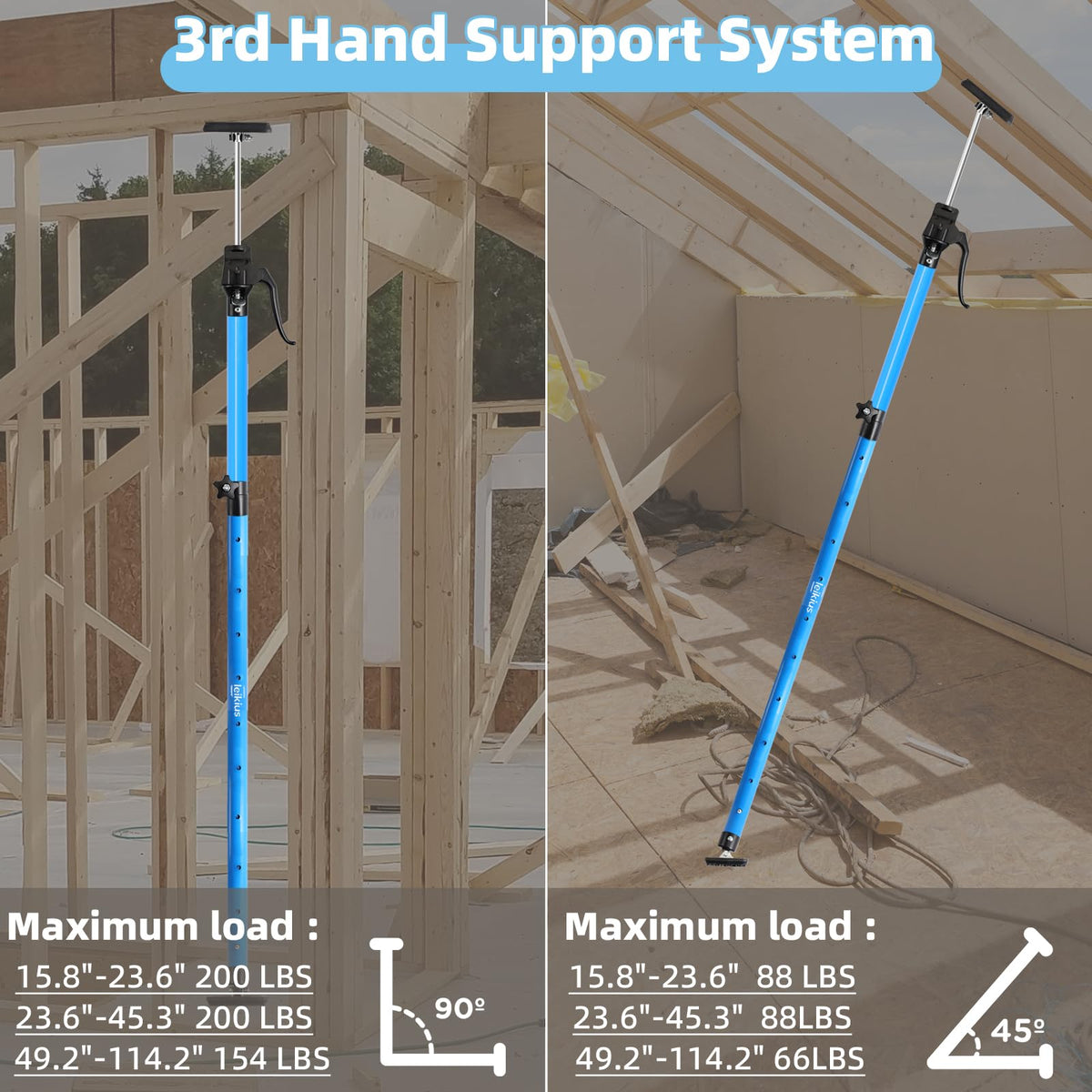 Leikius non-slip handle and quick-release lever for easy height adjustment