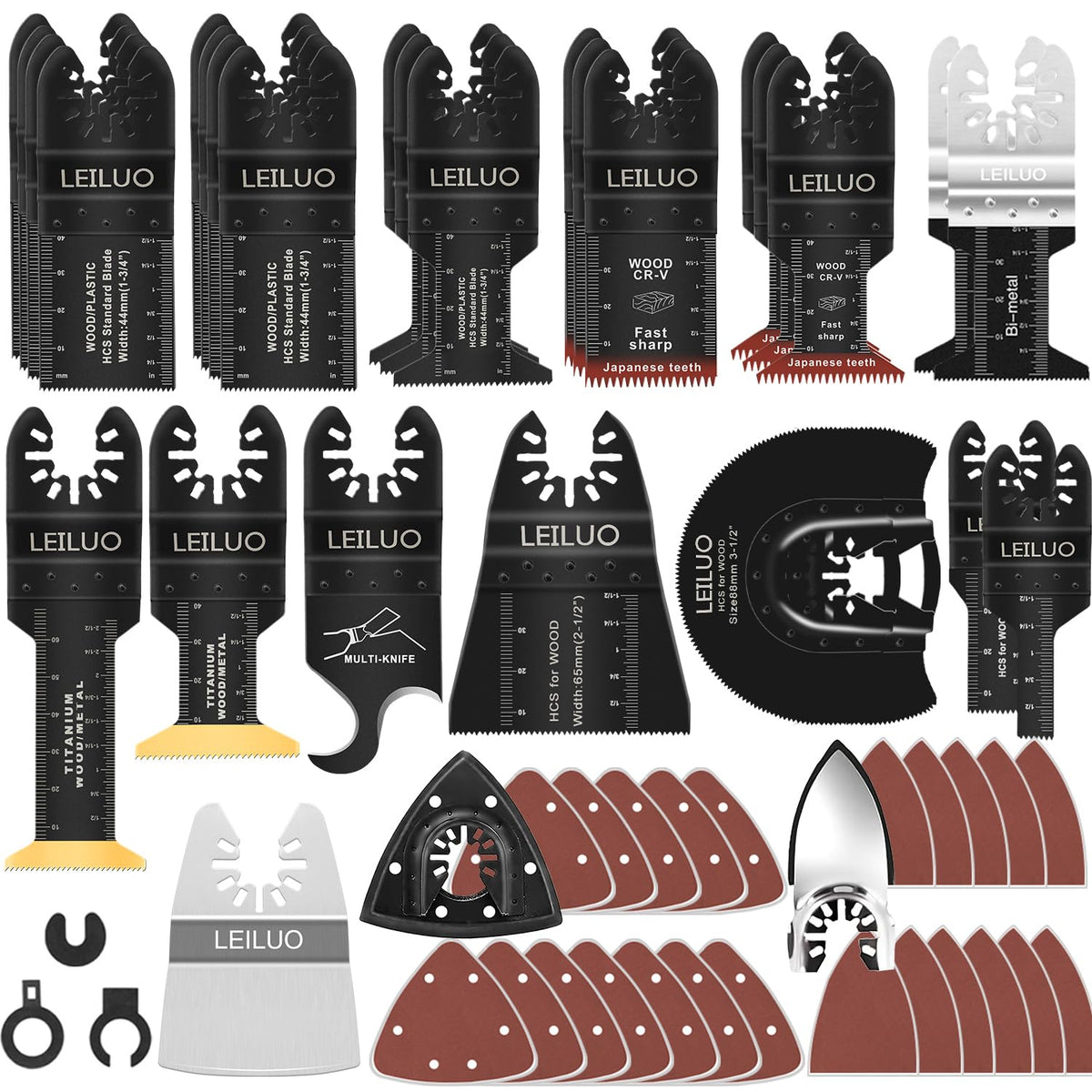 LEILUO 156pcs kit stored in a portable bag for easy transport