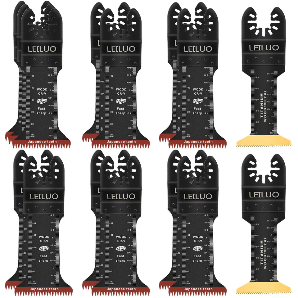 LEILUO 15Pcs extra-long reach blades offer deep cuts with precision.